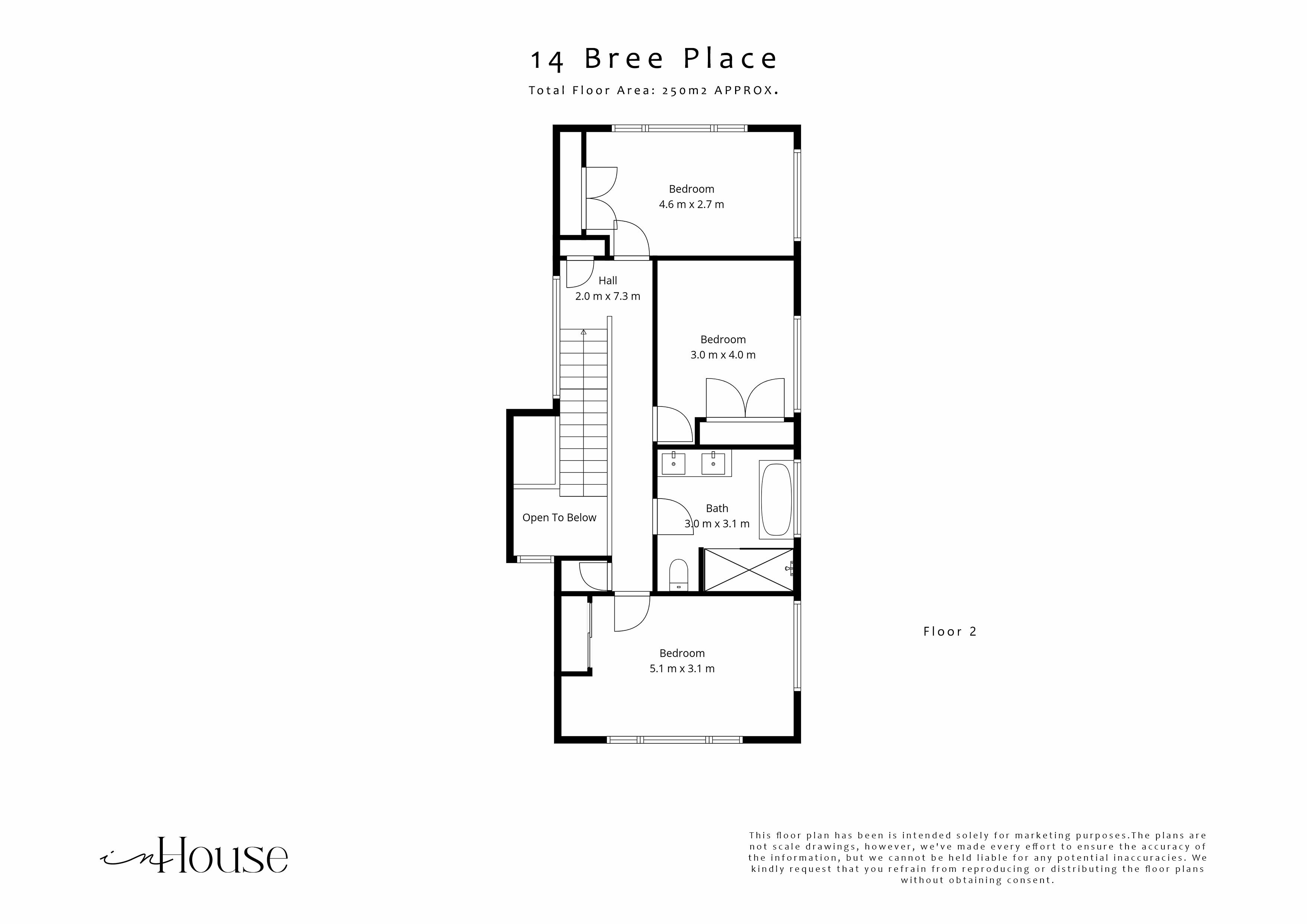 1 14 Bree Place2 2 D Floor Plan f2f3