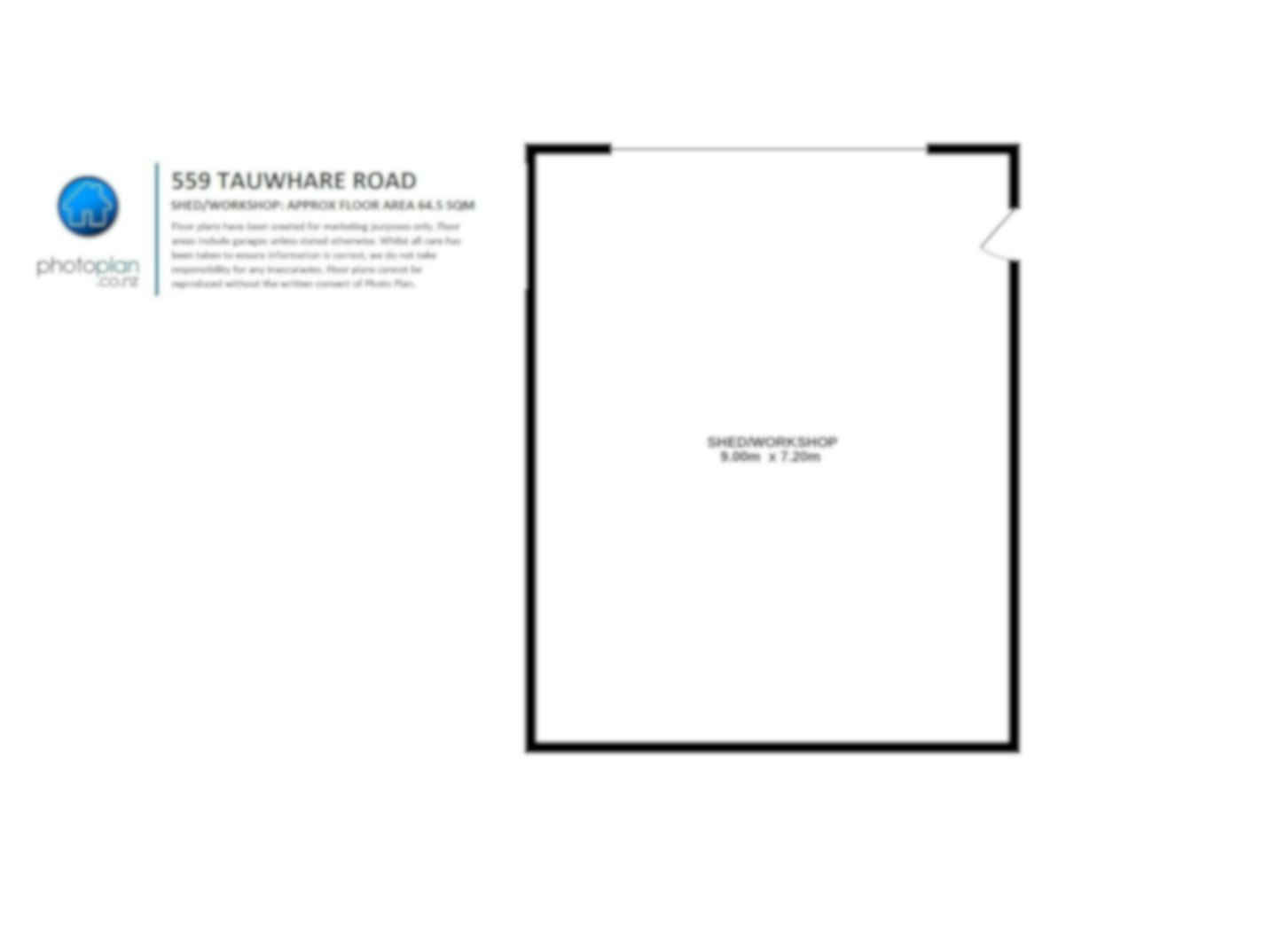 Tauwhare559 Shed Plan